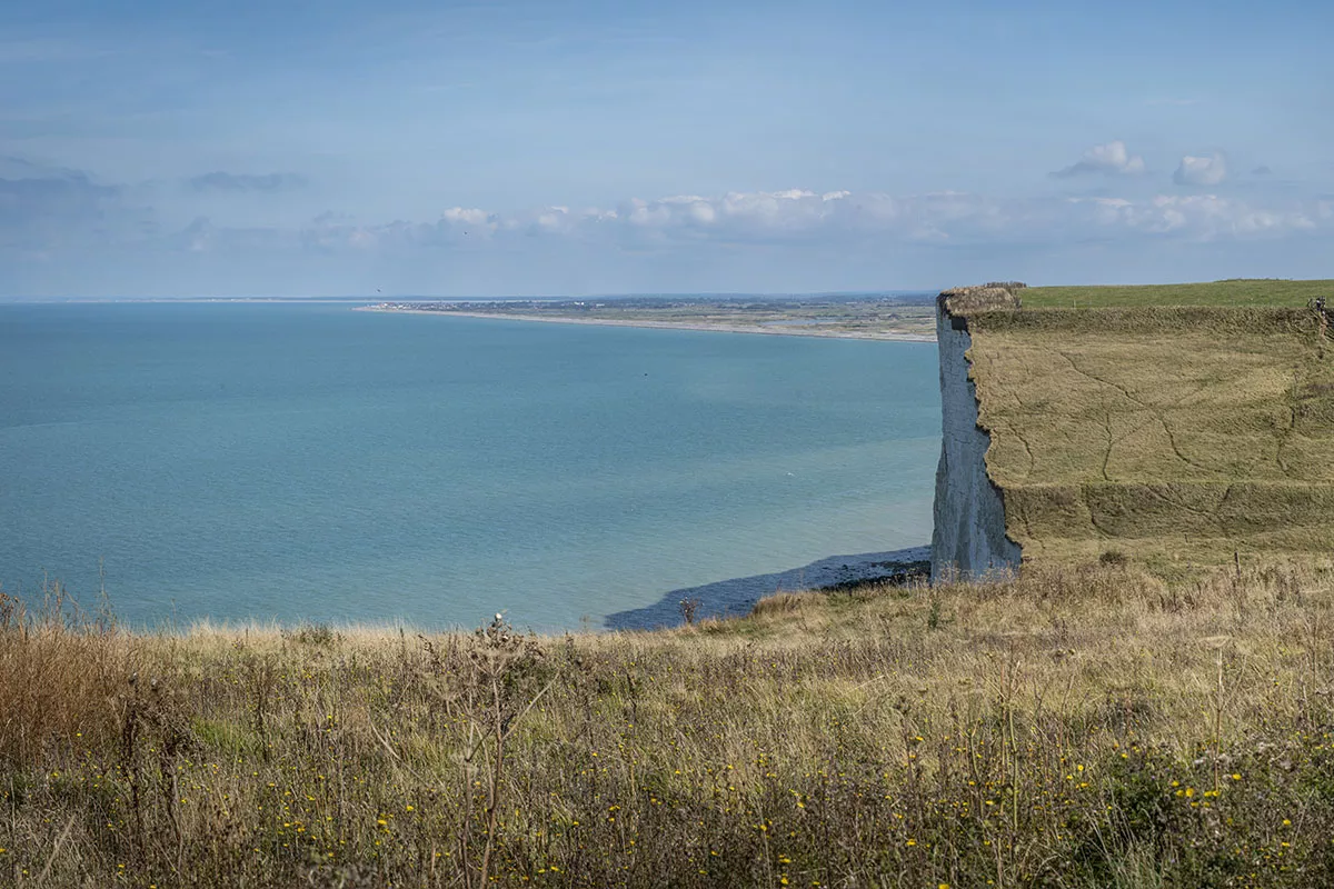Falaises de craie à Ault, début de la côte d'Albâtre