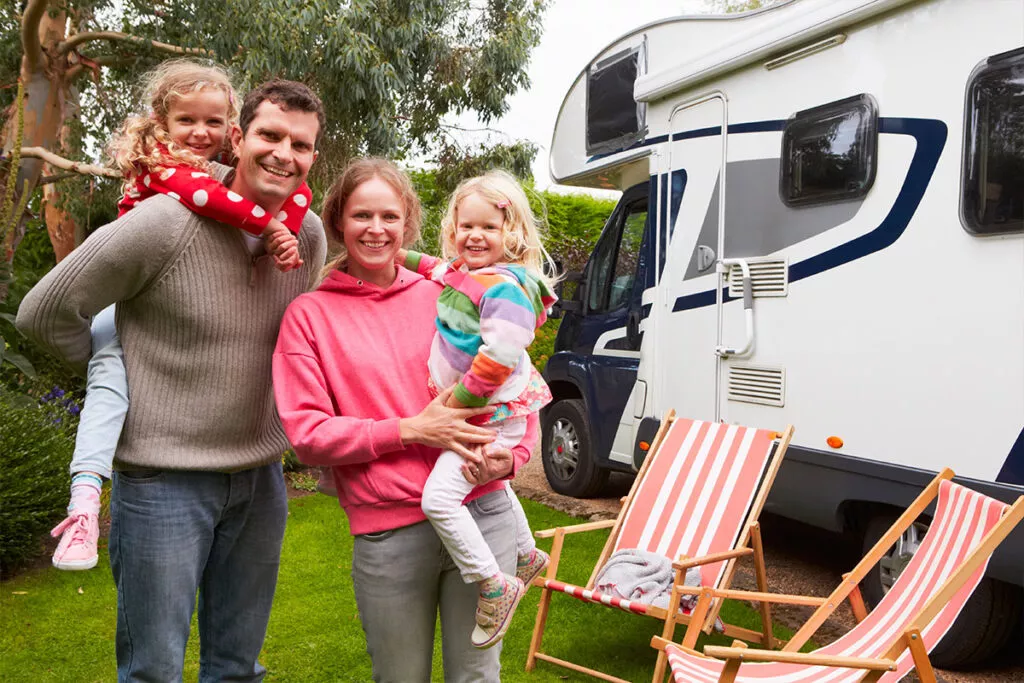 Famille en camping-car