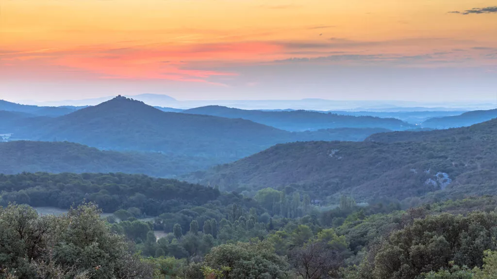 cevennes origin Paysage des Cévennes depuis le Mont Lozère — panorama sur les vallées cévenoles
