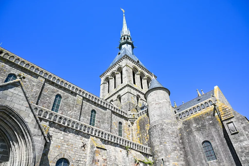 clocher abbaye msm Clocher de l'abbaye du Mont-Saint-Michel