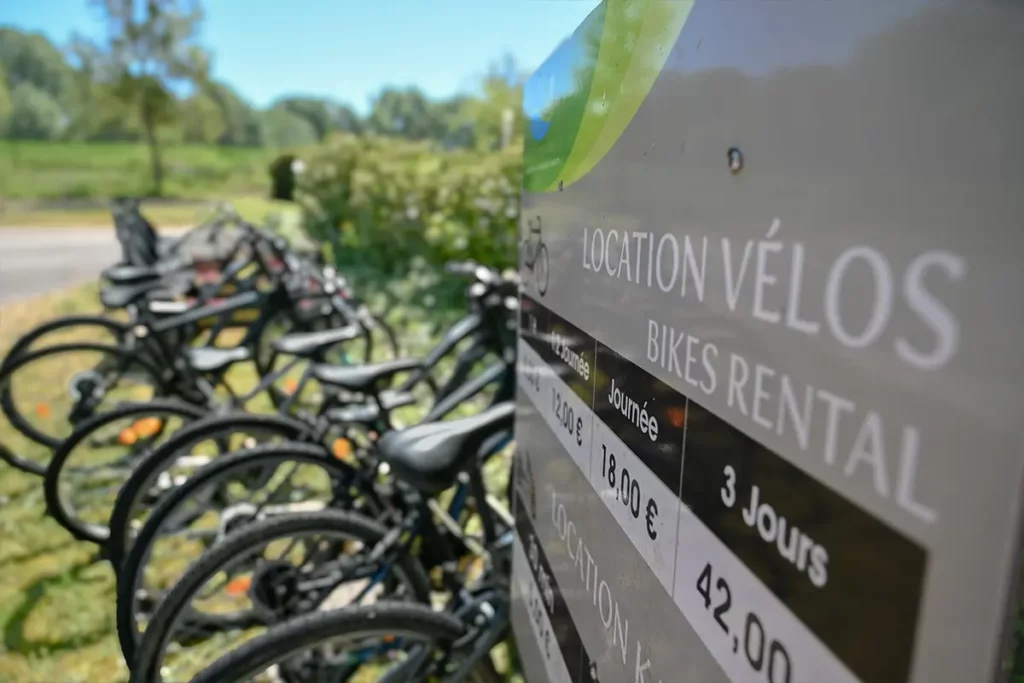 Location de vélos au Camping Les Coteaux du Lac