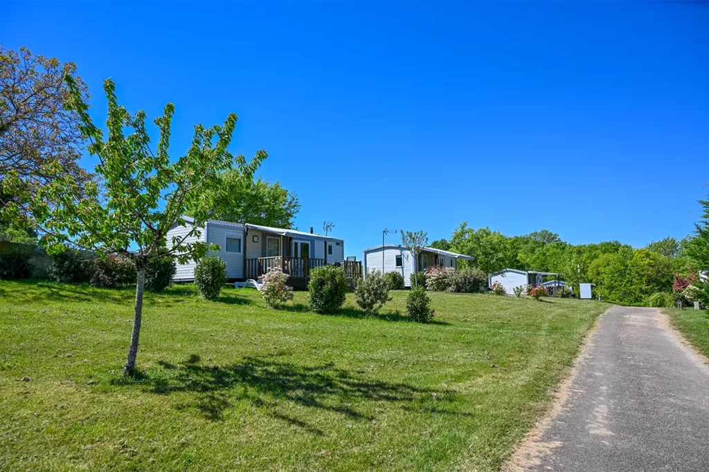 quartiier mh Quartier des mobil-homes du Camping Les Coteaux du Lac