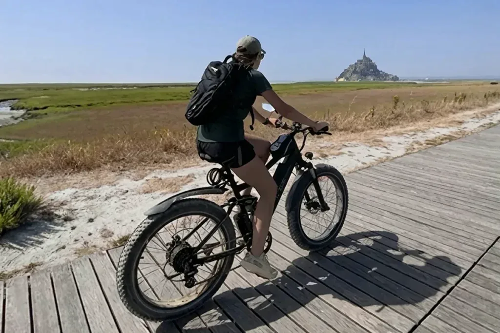 Le Mont-Saint-Michel à vélo sur la Véloscénie